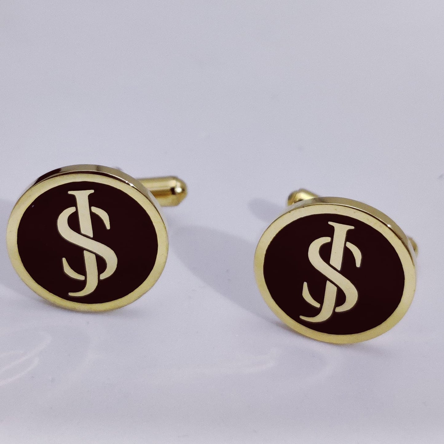 SJ JS Initial Monogram Cufflinks