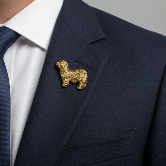 Golden Regal Shih Tzu Brooch