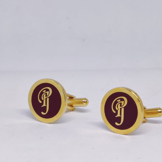 PJ Initial Monogram Cufflinks