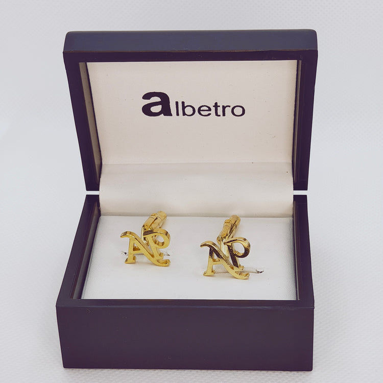 AP Double Initial Cufflinks