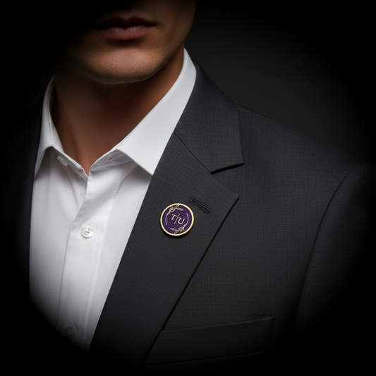 TU Initial Laurel Lapel Pin