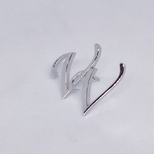 VV Double Initial Lapel Pin