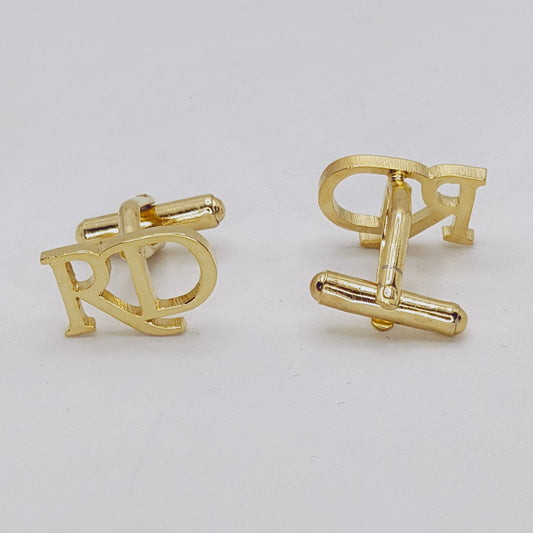 RD Double Initial Cufflinks