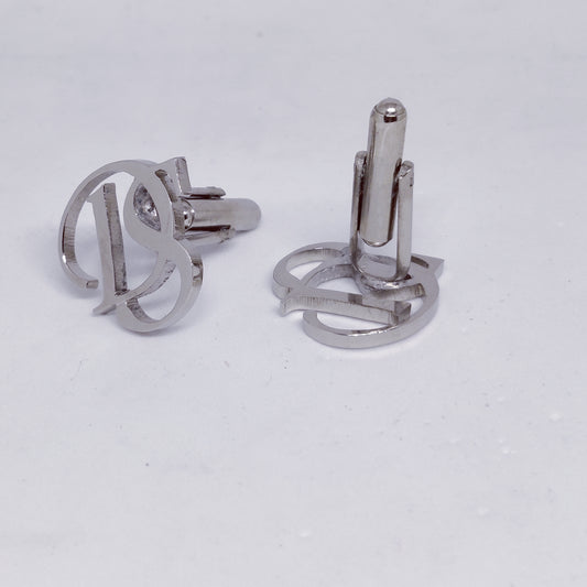 DS Double Initial Cufflinks