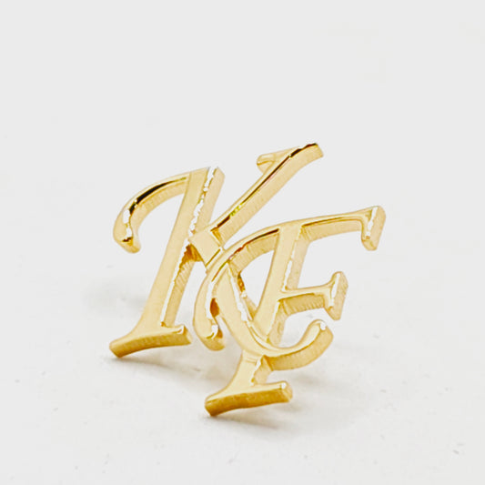 KF Double Initial Lapel Pin