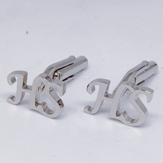 HS Double Initial Cufflinks