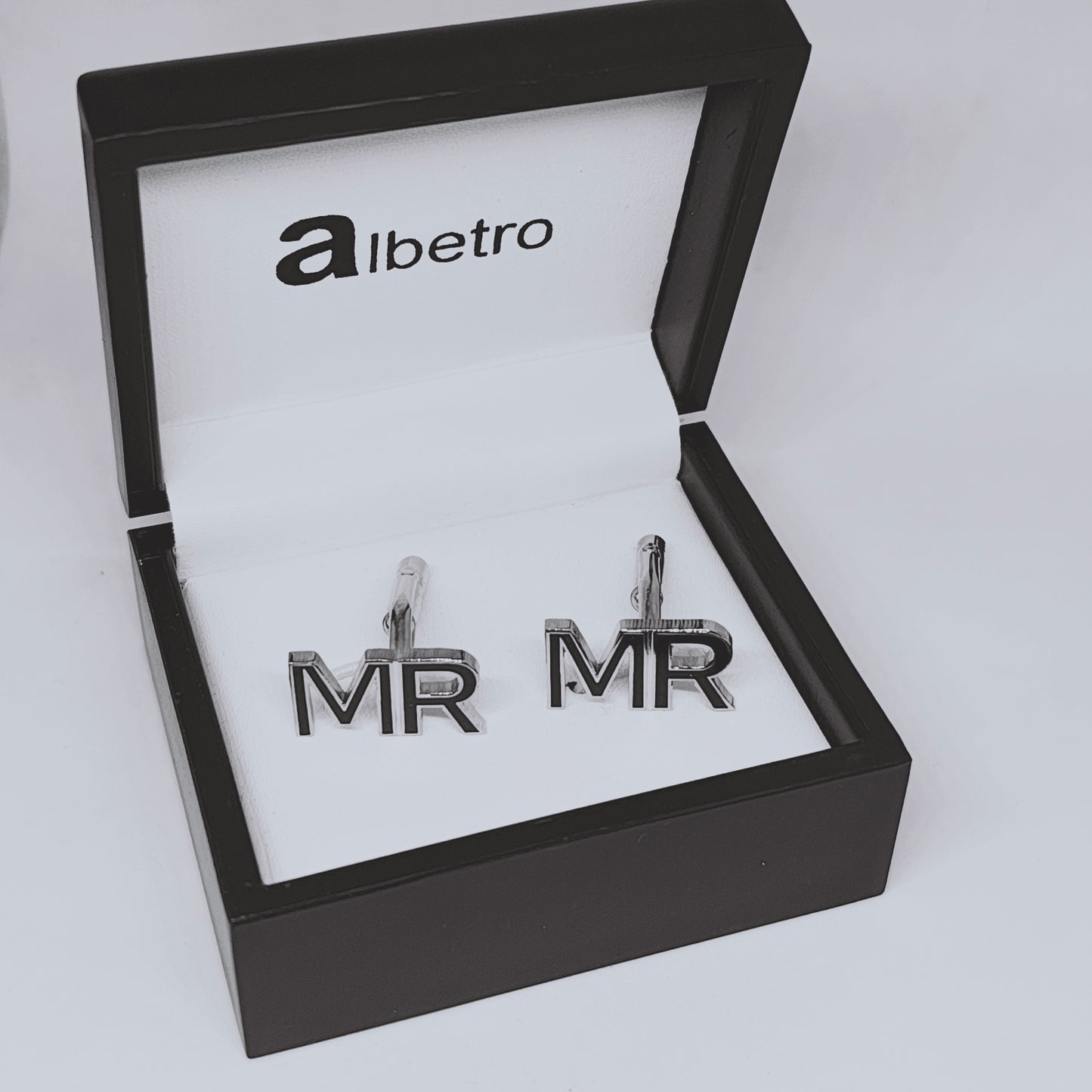 MR Double Initial Enamel Cufflinks