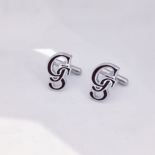 GS initial monogram cufflinks