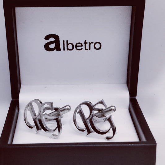 PG Double Initial Cufflinks
