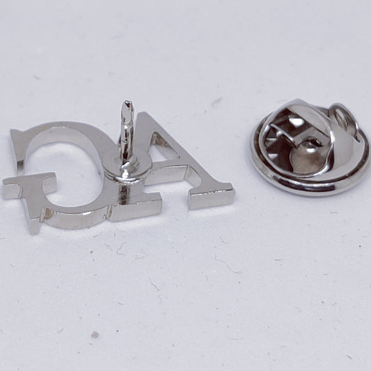 AG Double Initial Brooch Lapel Pin