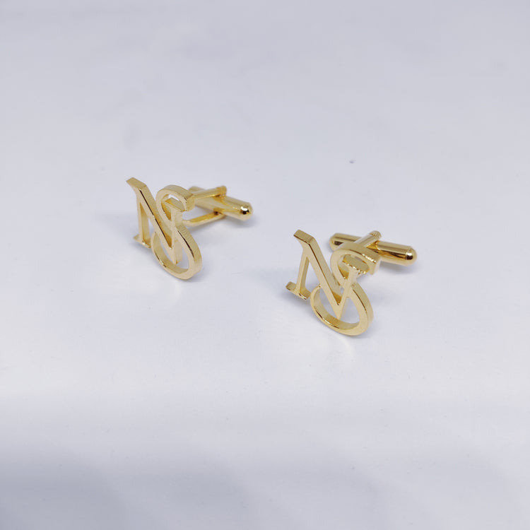 NS Double Initial Cufflinks