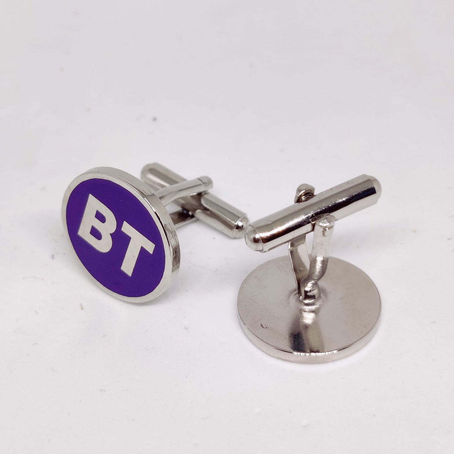 BT initial monogram cufflinks