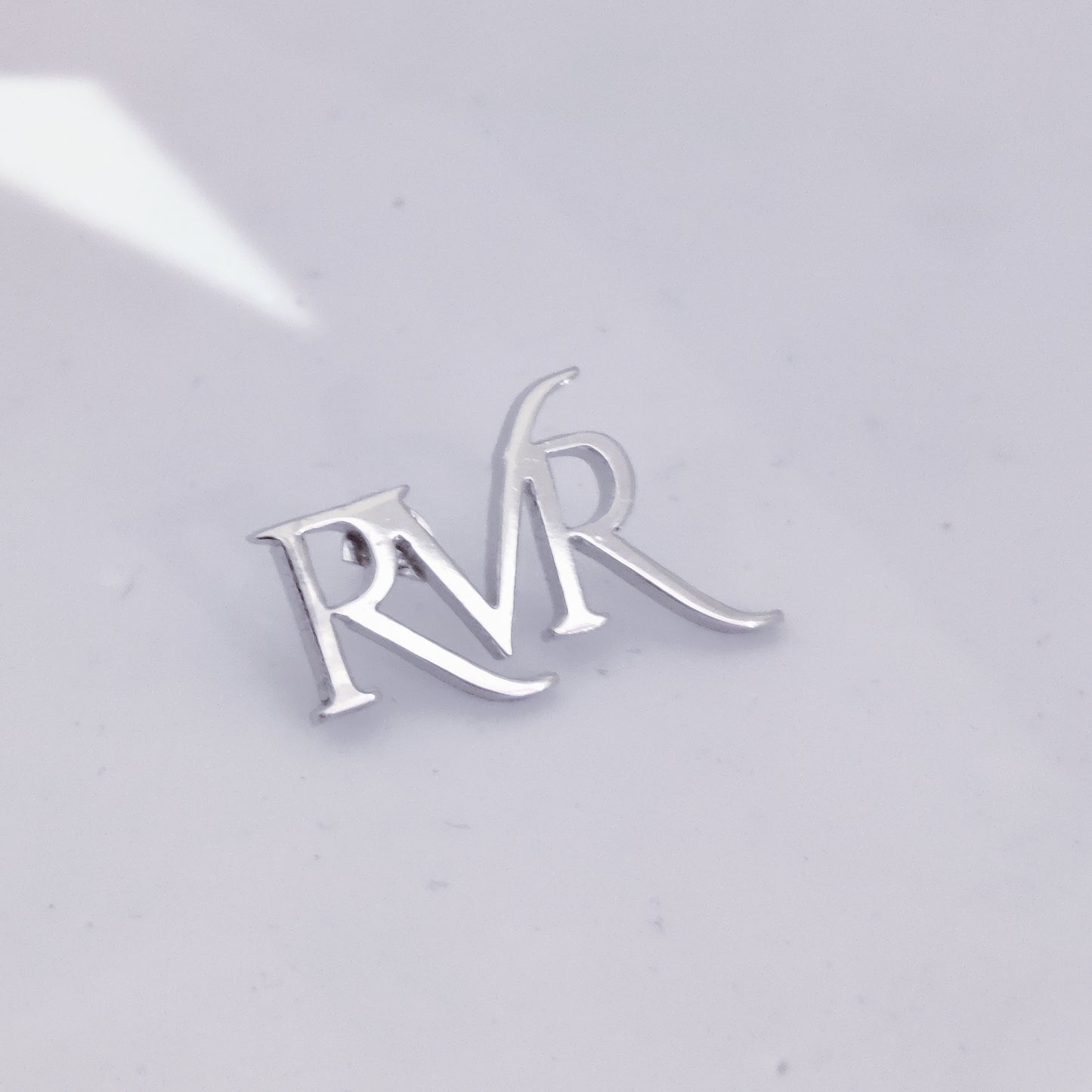 RVR Triple Initials lapel pin