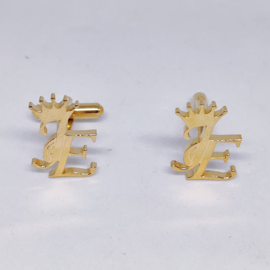 JE Double Initial Cufflinks