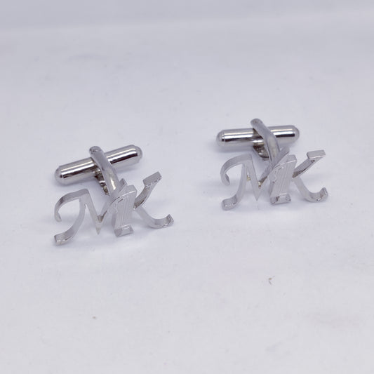 MK Double Initial Cufflinks