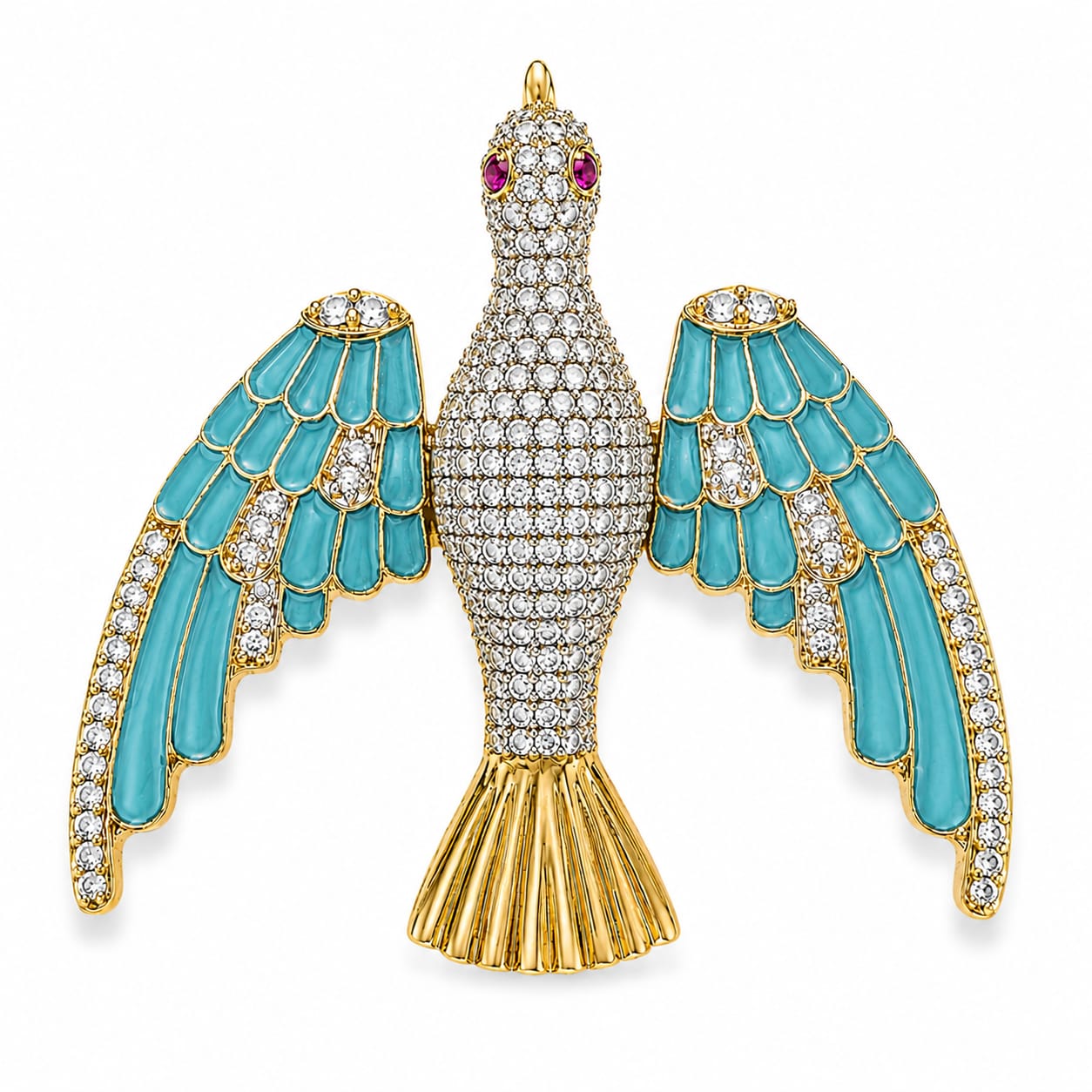 Pakshi Vimana Brooch