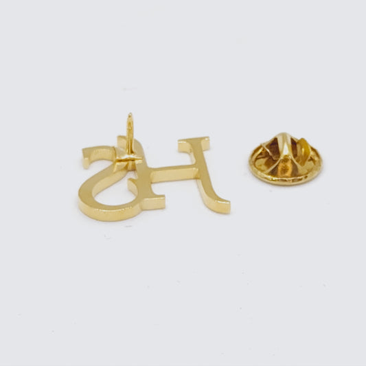 HS Double Initial Lapel Pin