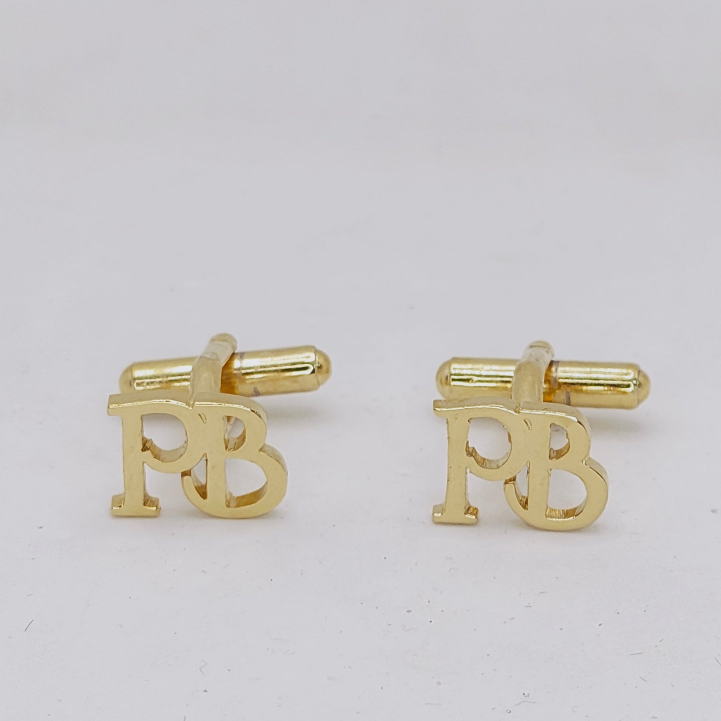 PB Double Initial Cufflinks