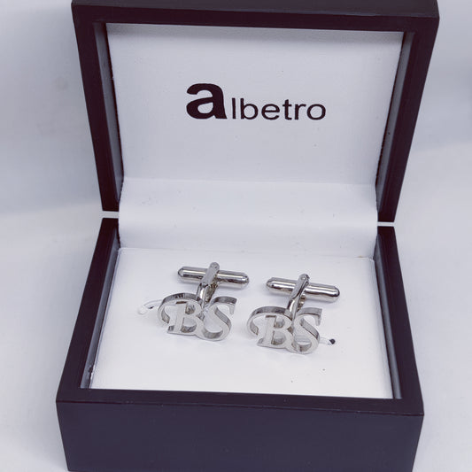 BS Double Initial Cufflinks