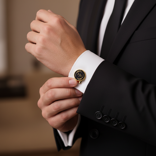 TU Enamel Cufflinks