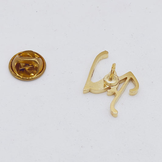AV Double Initial Lapel Pin