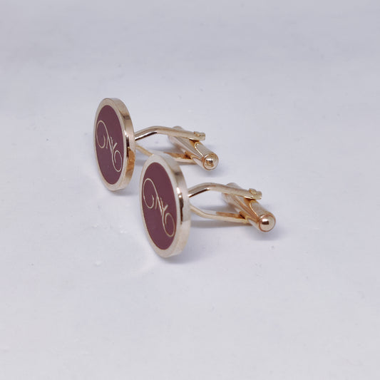 NY initial monogram cufflinks