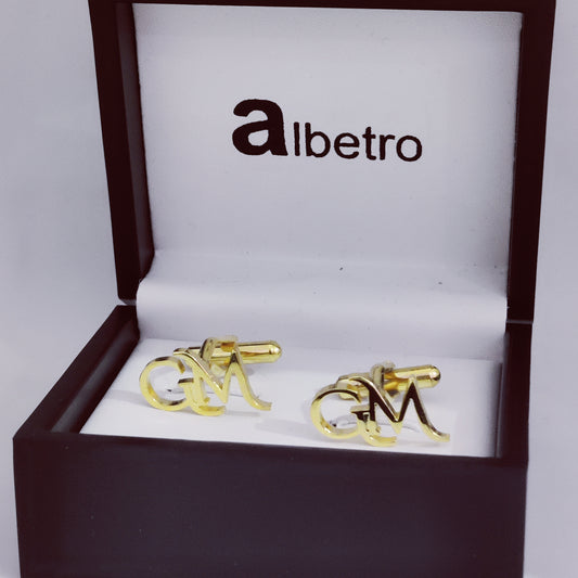 GM Double Initial Cufflinks