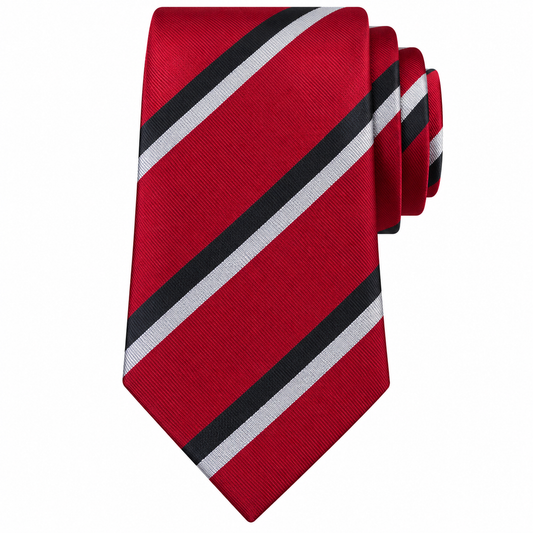 The Scarlet & Onyx Regimental Stripe Tie