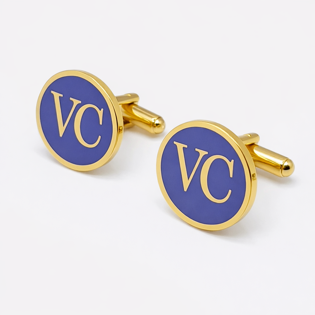 VC initial monogram cufflinks