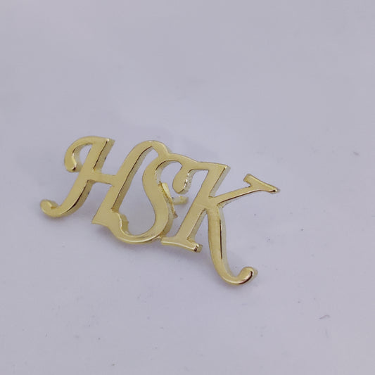 HSK Triple Initials lapel pin