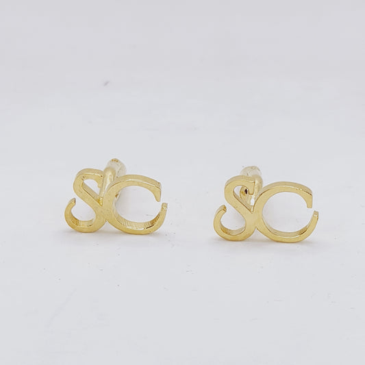SC Double Initial Cufflinks