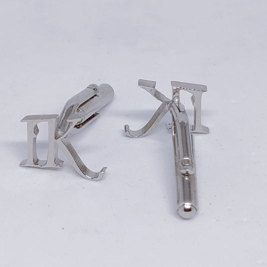 IK Double Initial Cufflinks