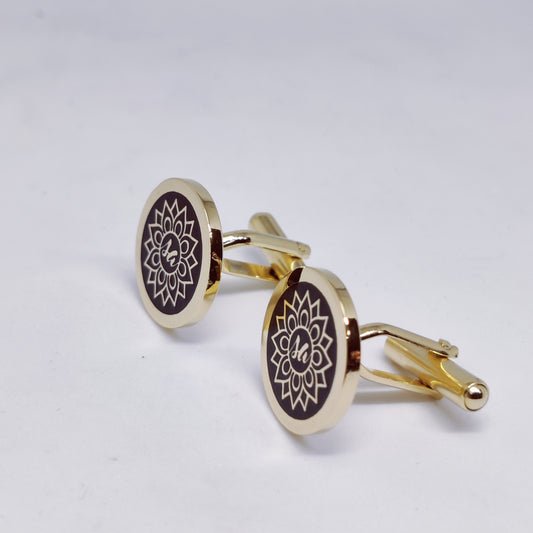 SA initial monogram cufflinks