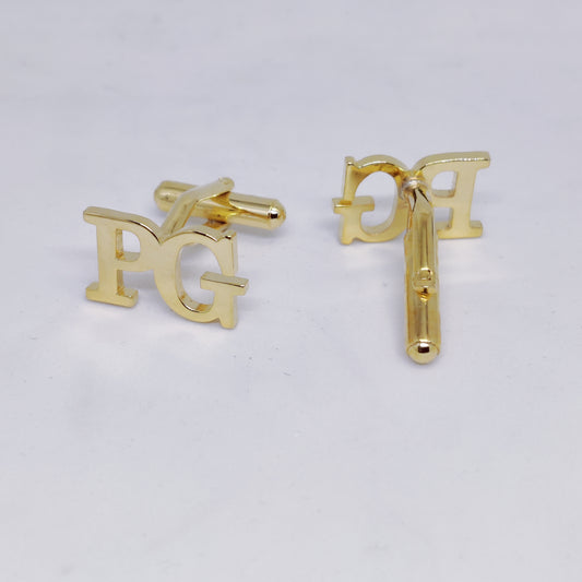 PG Double Initial Cufflinks