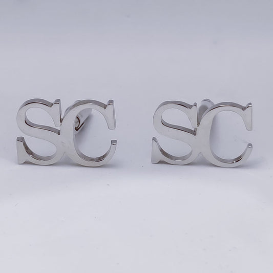 SC Double Initial Cufflinks