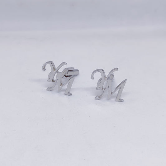 YM Double Initial Cufflinks