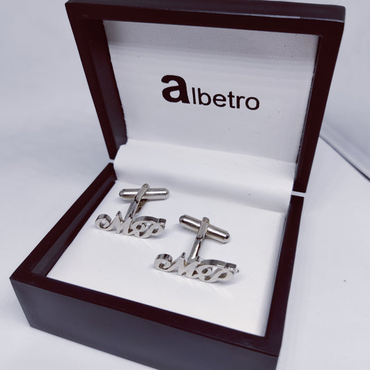 MP Double Initial Cufflinks