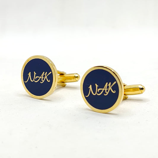 NAK Initial Monogram Cufflinks