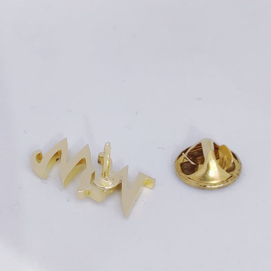 WM Double Initial Lapel Pin