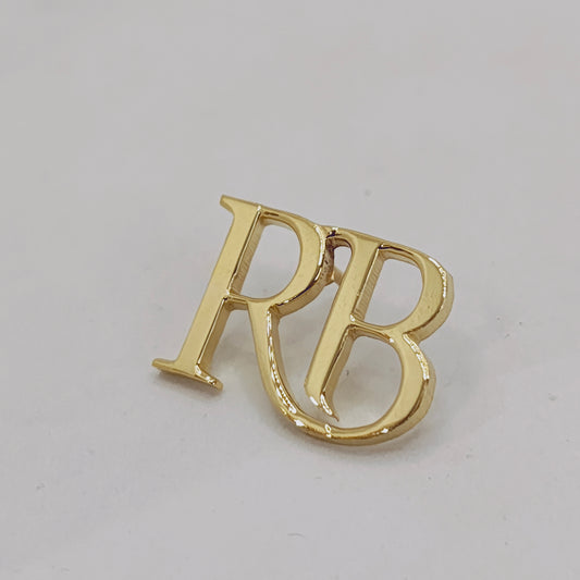 RB Double Initial Lapel Pin
