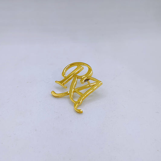 RA Double Initial Lapel Pin