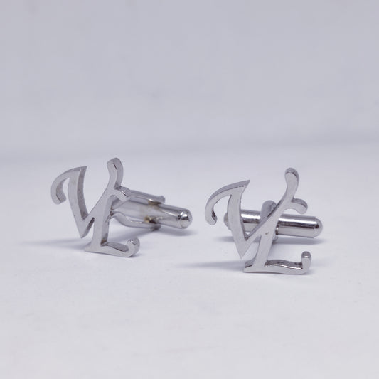 VL Double Initial Cufflinks