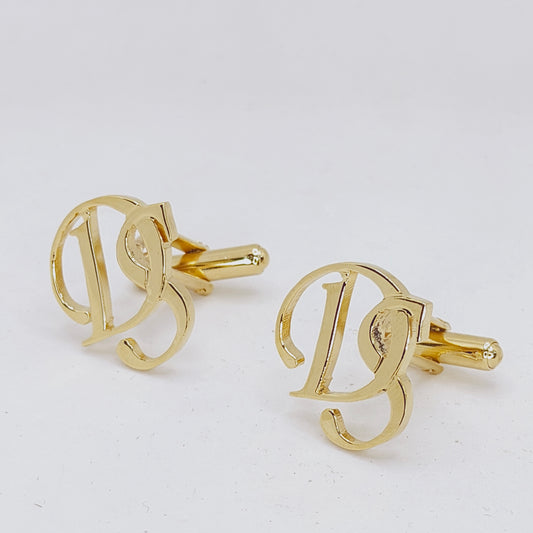 DS Double Initial Cufflinks