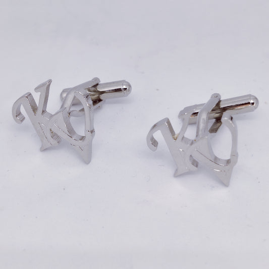 KV Double Initial Cufflinks
