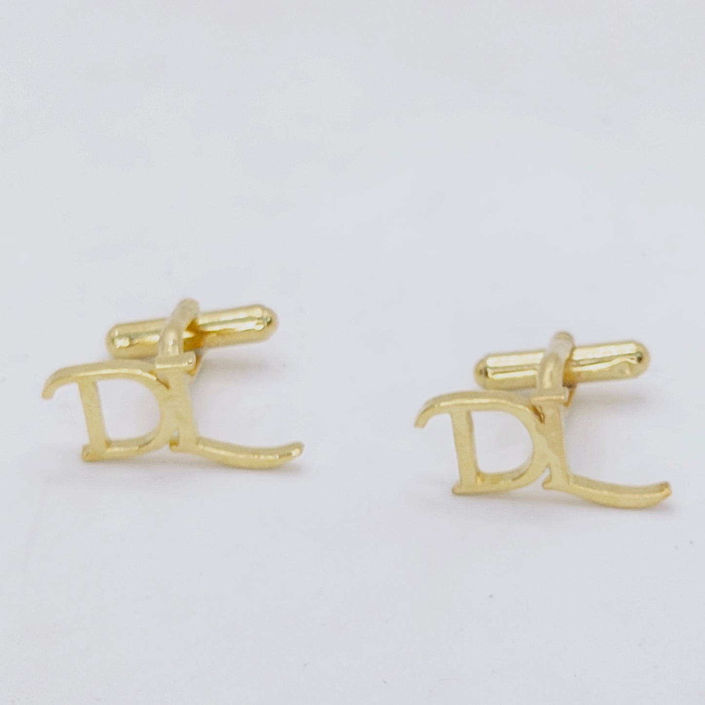 DL Double Initial Cufflinks
