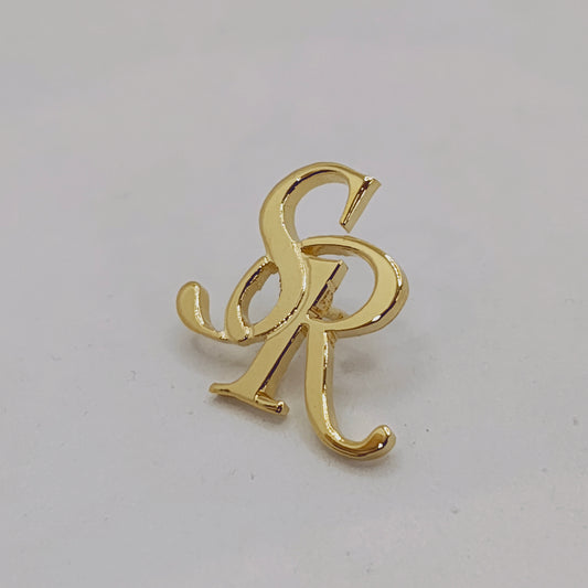 SR Double Initial Lapel Pin
