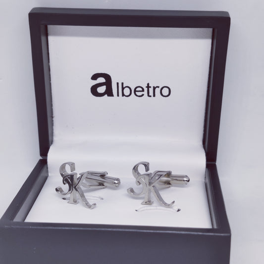 SK Double Initial Cufflinks