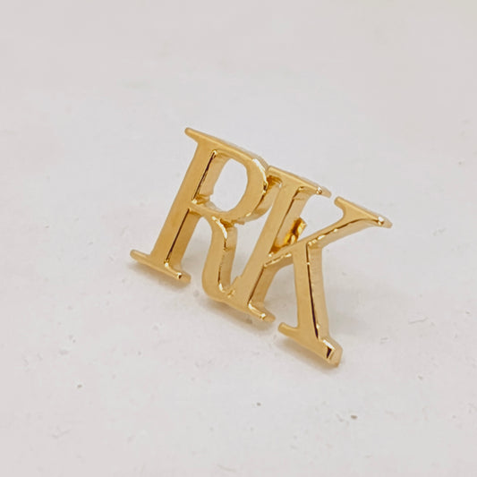 RK Double Initial Lapel Pin
