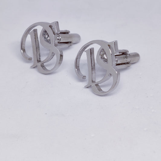 DS Double Initial Cufflinks