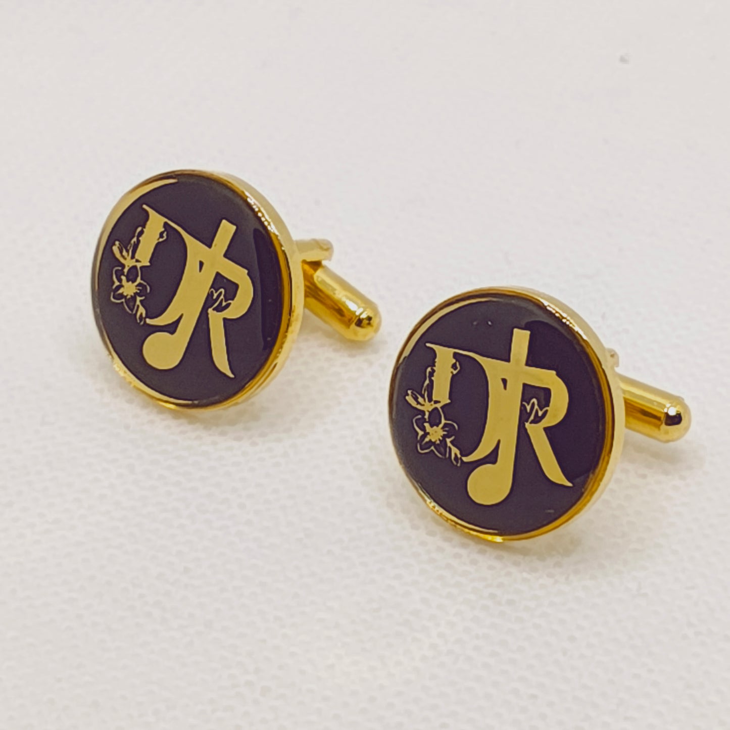 DR initial monogram cufflinks